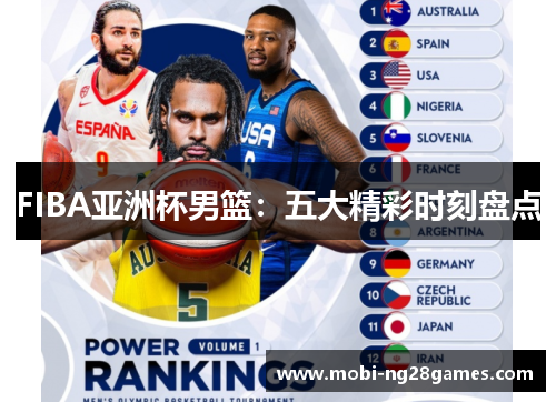FIBA亚洲杯男篮：五大精彩时刻盘点