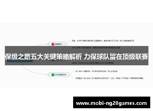 保级之路五大关键策略解析 力保球队留在顶级联赛