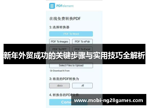 新年外贸成功的关键步骤与实用技巧全解析